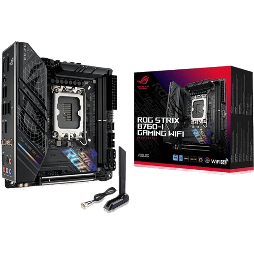 ASUS ROG Strix B760-I Gaming WiFi ITX Motherboard for Intel LGA1700 CPUs
